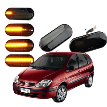 Imagem de Par De Pisca Sequencial Seta Dinâmica Renault Scenic Luz Led