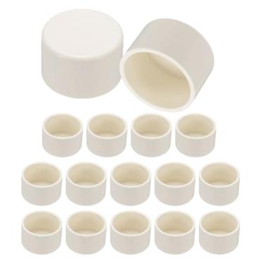Imagem de PATIKIL Tampas de extremidade de tubo de PVC, pacote com 16, 4 cm de diâmetro, tampa de tubulação, adaptador, encaixes de soquete para construir móveis faça você mesmo, prateleira de jardim, linha de