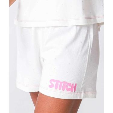 Imagem de Pijama Feminino Stitch Disney Off White-70067, Off white, P