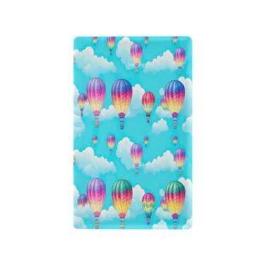 Imagem de Wassud Placa de cobertura de interruptor de luz, capas de tomada de interruptor único, placa de parede, balão quente, decoração de casa, sala de estar, quarto, decoração