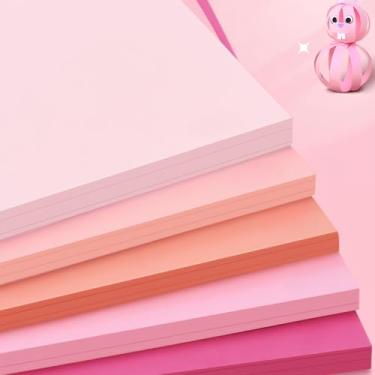 Imagem de KYMY Papel cartolina rosa, 30 folhas A4 peso pesado 250 g/m² de espessura, 5 tons de rosa sortidos cartolina colorida para artesanato, convites, álbuns, projetos de arte de papel DIY