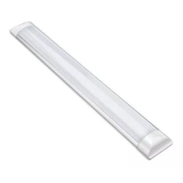 Imagem de Kit 2 Luminária Tubular Sobrepor Led Linear 20w 60cm B/f - Importado
