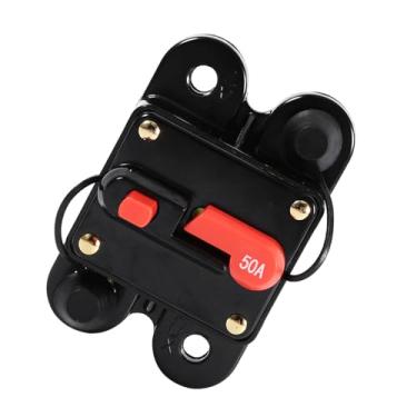 Imagem de Irfora Porta-fusível de Redefinição do Disjuntor de Liga de 60Amp, Caixa Resistente à água de Alta Tecnologia, Substituição de Interruptor de Interrupção de áudio Automático para Barco de (50A)