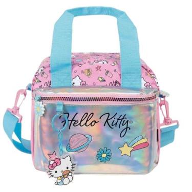 Imagem de Lancheira Escolar Juvenil Hello Kitty Metálica Meninas - Xeryus, Rosa