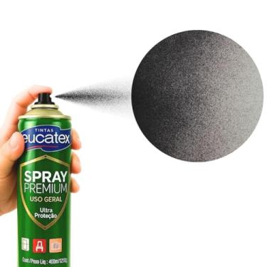 Imagem de 2 Tinta Spray P/Pintar Moveis Metal Plastico Mdf Eucatex (PRETO BRILHANTE)