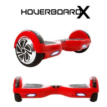 Imagem de Hoverboard Elétrico Vermelho Com Bluetooth Envio Imediato - Hoverboard