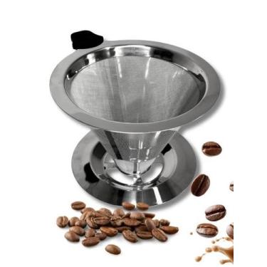 Imagem de Filtro de Café Inox 102 Reutilizável - Coador Super Fino, Sustentável 
