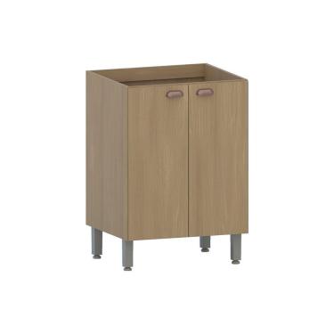 Imagem de Balcão De Cozinha Sem Tampo 60cm 2 Portas Classic Luciane Mó Freijó/freijó Brasil