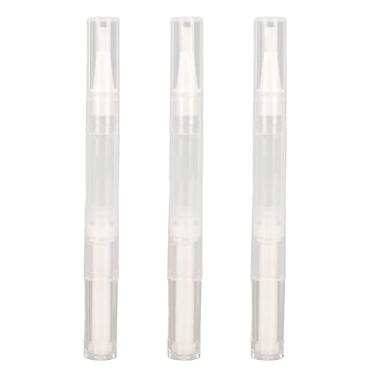Imagem de Ainoli 3 Pacote 2.5ml Canetas Torcidas Transparentes Vazias Rotativas Reutilizáveis ​​Caneta Líquida para Crescimento de Óleo de Unhas com Ponta Pincel