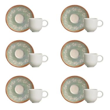 Imagem de Conjunto De Xícara De Cafezinho Com Pires 06 Peças Coup New Mediterrâneo Porto Brasil