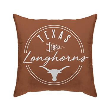 Imagem de Proformance Home Capa de almofada oficialmente licenciada NCAA Texas Longhorns Script Circle Duck