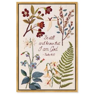 Imagem de Faith's Bloom Impressão em tela Jesus Wall Art por Art Remedy, moldura dourada, 50 x 76 cm