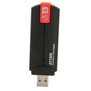 Imagem de Cryfokt Adaptador USB WiFi 1800Mbps Sinal Estável Tecnologia MU MIMO para Home Office ABS USB3.0 1 X Adaptador USB WiFi