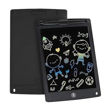 Imagem de Lousa Mágica Infantil Digital LCD 12'' - Tablet de Escrita Infantil Reutilizável, Colorida, Sensível ao Toque, com Caneta Stylus