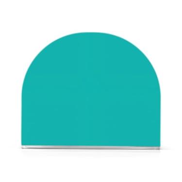 Imagem de Porta-guardanapos de cor sólida turquesa média, conjunto de 2, porta-guardanapos de acrílico, porta-guardanapos de bar