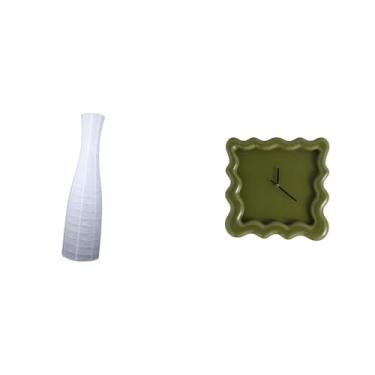 Imagem de Whtkoph Tela Protetora Minimalista para Luminária de Quarto de Hotel Ou Sala de Estar, com Relógio de Parede Quadrado Silencioso E Preciso. Ideal para Banheir