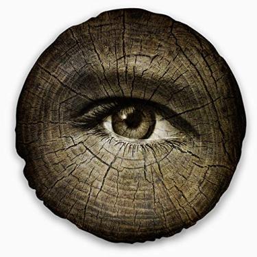 Imagem de Sala de estar, sofá, almofada de alta qualidade + capa de almofada impressa em ambos os lados 40,64 cm da Designart Aging Eyes