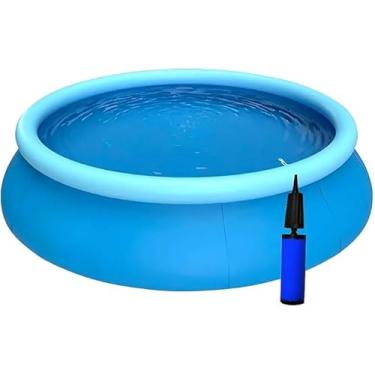 Imagem de Piscina Inflável 1000 Litros Verão + Bomba Manual Azul