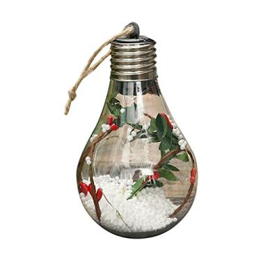 Imagem de Lâmpada de Globos Pendurada em Árvore com Corda Suspensão LED DIY Decoração Pingente para Casa Inverno Festa Férias Presente