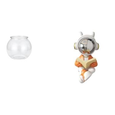 Imagem de Whtkoph Vaso Pequeno E Transparente para Aquário, Decoração de Aquário, para Escritório, Mesa, Espaço, Escultura Decorativa, Topo de Bolo, Centro de Mesa.