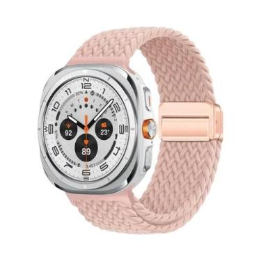 Imagem de Pulseira Magnética Trançada De Nylon De 44mm 40mm Para Samsung Galaxy 
