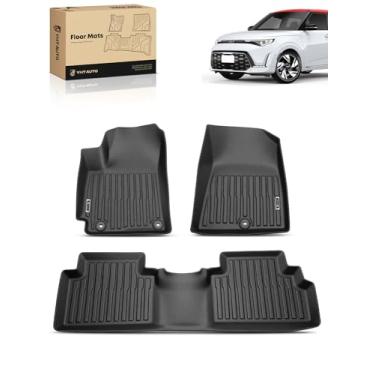 Imagem de YHTAUTO Tapetes de chão compatíveis com Kia Soul 2020-2026, tapetes de carro TPE para todos os climas, à prova d'água, antiderrapante e inodoro, acessórios internos para carros dianteiros e forro de