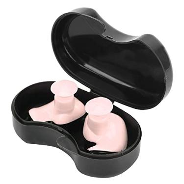 Imagem de Naroote Tampão de Ouvido Espiral à Prova D'água para Natação, Tampões de Ouvido de Silicone Macio para Crianças e Adultos, Protetores de à Prova D'água para Piscina e Praia, Caixa Preta Com 2 Tampões de para Viagens (#2)