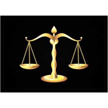 Imagem de Quadro Decorativo Direito Advogados Balança Da Justiça Sala Escritório