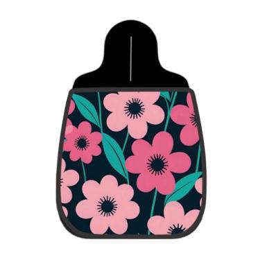 Imagem de Lixeira De Carro Organizador Lixinhocar Flores Rosa Estilizadas