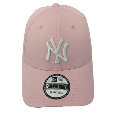 Imagem de Boné New Era 9Forty SN On White New York Yankees Unissex - Rosa-Unissex
