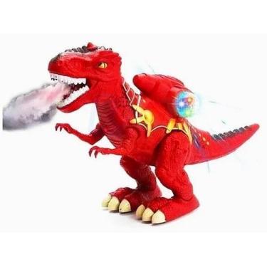 Imagem de Dinossauro T-Rex  Armadura Anda Emite Som e Luz Solta Fumaça - Toys