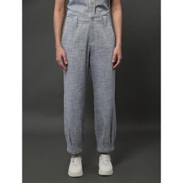 Imagem de Calça Feminina Barrel Com Martingale Calvin Klein Jeans-Feminino