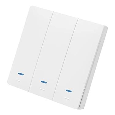 Imagem de Interruptor de Luz Wi-Fi Botão com Controle por Voz Remoto Compatível Assistant Agendamento Temporizador Contagem Regressiva Necessita Fio Neutro Sem