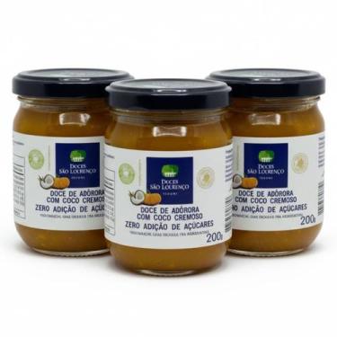 Imagem de Kit c/ 3und Doce Abobora com Coco Diet SAO LOURENCO 200g - São Lourenç