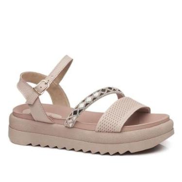 Imagem de Sandália Pegada Feminina em Couro Blush 234406-02-Feminino