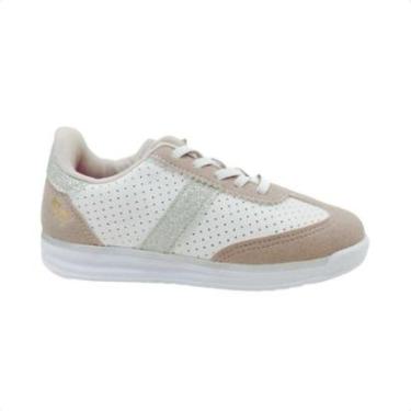 Imagem de Tênis Casual Infantil Kidy Branco E Rosa-Feminino