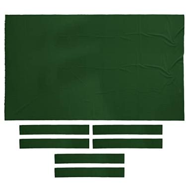 Imagem de Lljsszr Feltro de Alta Performance para Mesa de Bilhar - Tecido para Mesas de 7 E 8 Pés - Espessura de 0,9 Mm - 1,32 X 0,14 M / 4,3 X 0,46 Pés, 8ft Green