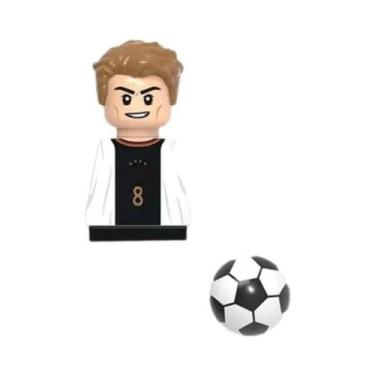 Imagem de Modelo De Brinquedo De Blocos De Construção Mini De Jogadores De Futeb