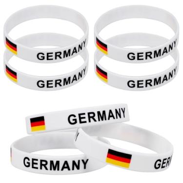Imagem de Toyvian Pulseiras de Silicone Com a da Alemanha, 10 Unidades, Ideais para Jogos de Futebol E Eventos Esportivos, Como Lembrancinhas E Acessórios para Torcedores. Perfeitas para Futebol, Atletismo E