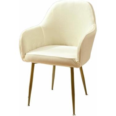 Imagem de Capa protetora para cadeira de jantar com encosto curvo e apoio de braço, elástica, ideal para casa, hotel, escritório e como peça decorativa.