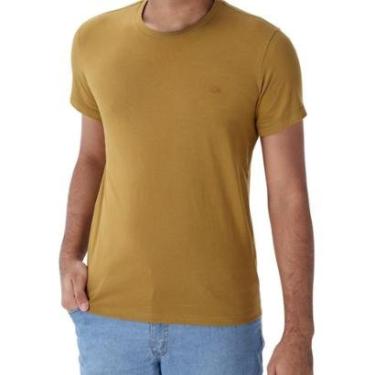 Imagem de Camiseta Slim Masculina Manga Curta Ogochi 006490001 Mostarda-Masculino