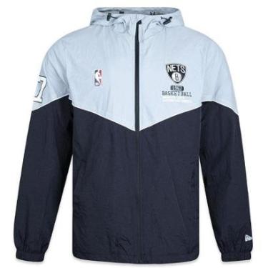 Imagem de Jaqueta Corta Vento New Era Brooklyn Nets Club House Masculino-Masculino