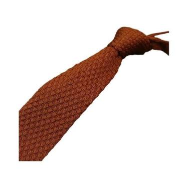 Imagem de Gravata Masculina De Tricô Colorida Com Gradiente, Fina E Clássica - D