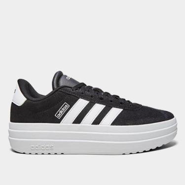 Imagem de Tênis Adidas VL Court Bold Feminino, Preto, Branco, 35