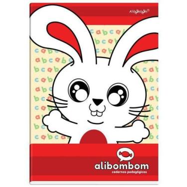 Imagem de Caderno Alibombom Capa Flexível - Vermelho 123X 60 Fls - Máxima Cadern