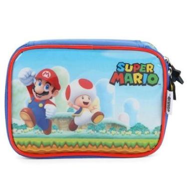 Imagem de Estojo Box 100 Pens Luxcel Super Mario Azul-Unissex
