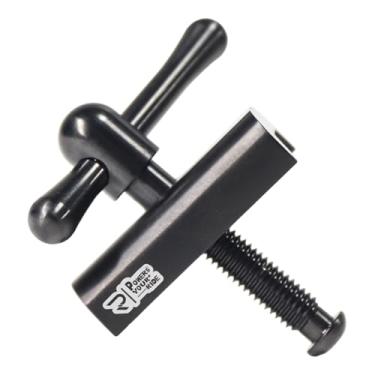 Imagem de YIJU Braçadeira de dobradiça para bicicleta dobrável, trava do tubo da direção, fivela, alavanca, porca da alavanca dobradiça do eixo para uso externo, Preto