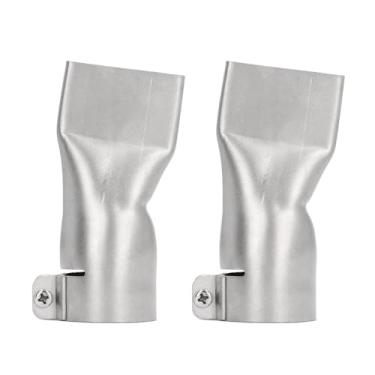Imagem de Suprimentos Largos do Bocal da Soldadura do Entalhe, Bocal Largo Liso de Aço Inoxidável da Soldadura da Boca Larga Resistente Ao Calor de 2 Pces 40mm para a Arma da Soldadura do