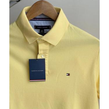 Imagem de Camisa Polo Tommy H Masculina Regular Fit Amarelo Claro-Masculino