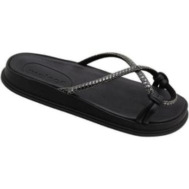 Imagem de Chinelo Slide Moleca Diamond Strass Pedraria Feminino-Feminino